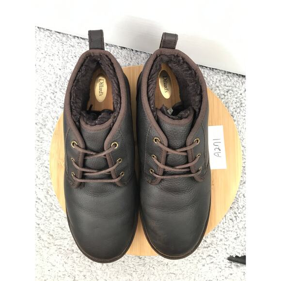 Ugg Neumel Brown Leather Fur Lined Casual Daily Winter Boots Mens 13 1008908 - Picture 5 of 12